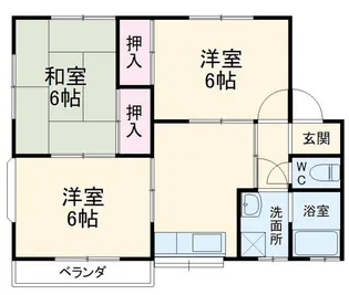 ハイツ松本A棟【2階】の間取り