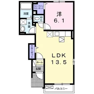 サン ヴィレッジ【1階】の間取り