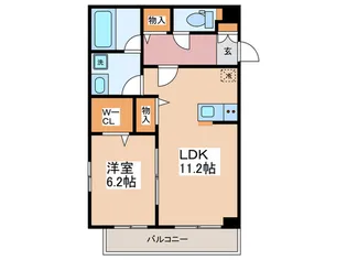 ゆめの樹五番館【2階】の間取り
