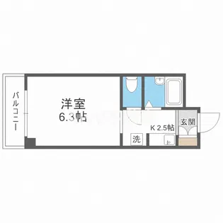 ユーパレス天満【2階】の間取り