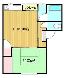 サンハイツ南【1階】の間取り