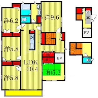 LINZ上本郷【3階】の間取り