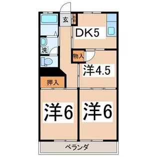 ハイムコスモス【1階】の間取り