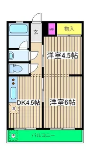 森マンション【2階】の間取り