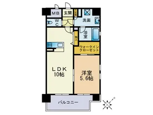プルメリア高砂【4階】の間取り