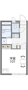 レオパレスグランシャリオ【1階】の間取り