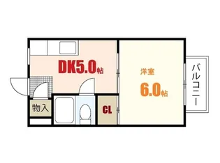 野地ハイツ【3階】の間取り
