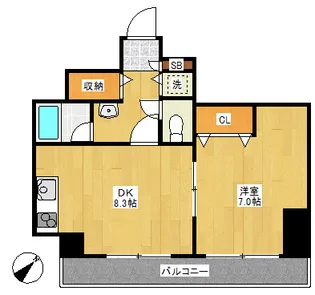 ルネス木嶋【2階】の間取り
