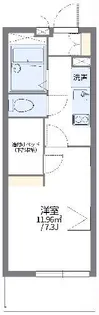 レオパレス中吉田U【3階】の間取り