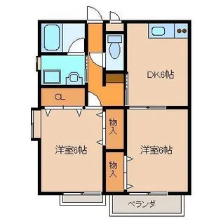 ヤギヒコハイツ【2階】の間取り