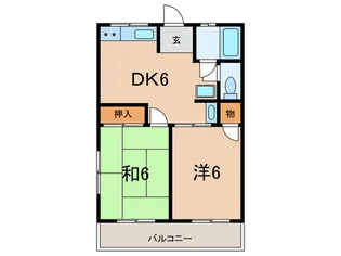 シティハイム高橋C棟【2階】の間取り