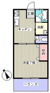アップヒル2【1階】の間取り