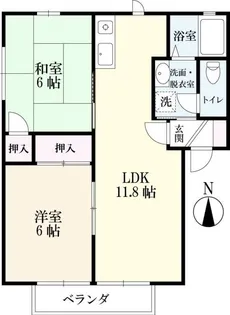 ファミール右原【2階】の間取り