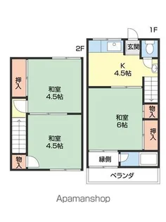 西浜コーポ【1階】の間取り
