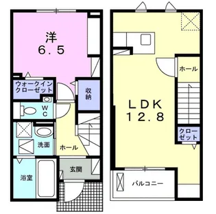 1LDKの間取り画像