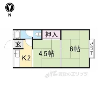 高雅苑【2階】の間取り