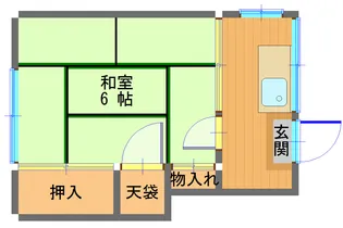 第三豊荘【1階】の間取り