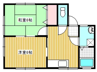 ツインズハウス【2階】の間取り