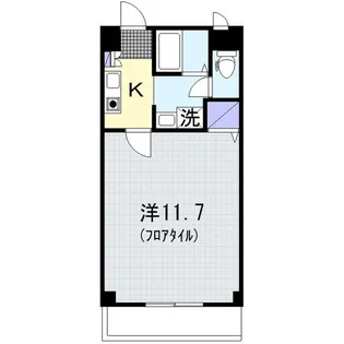 ブランカ厚木【1階】の間取り