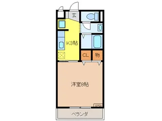 岐阜県羽島市正木町新井【アパート】の間取り