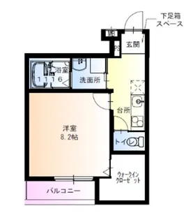 フジパレス御陵通り【1階】の間取り