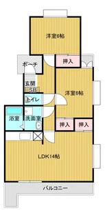サンライズ竜南【1階】の間取り
