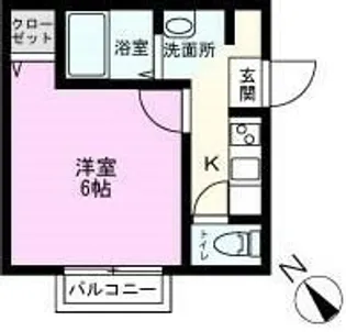 埼玉県春日部市中央2【アパート】の間取り