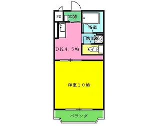 メゾンフルール【2階】の間取り