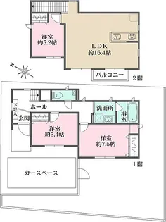 東京都北区滝野川1【一戸建】の間取り