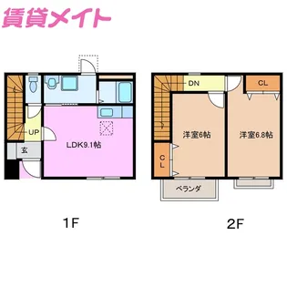 三重県鈴鹿市南堀江1【一戸建】の間取り