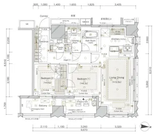 ブランズ千代田富士見【7階】の間取り