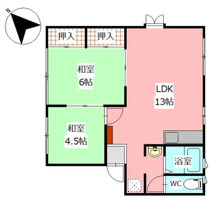 エスパート門内【2階】の間取り