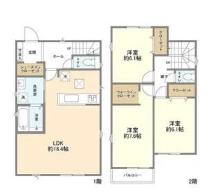 埼玉県さいたま市見沼区大字中川【一戸建】の間取り