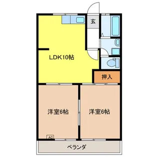 コーポラスN&A A【2階】の間取り