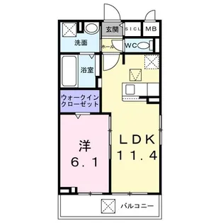 ワーズイヤー12【1階】の間取り
