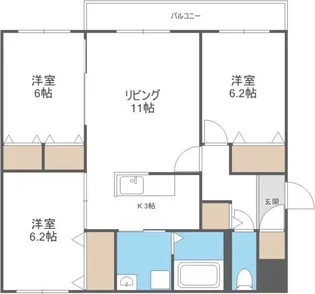 RJ aurora【4階】の間取り
