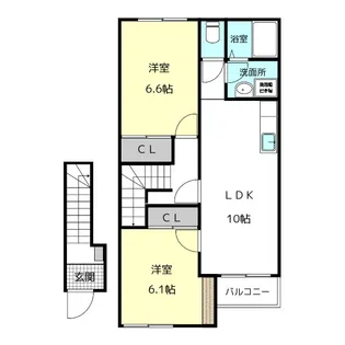 ディア アイリス II【2階】の間取り