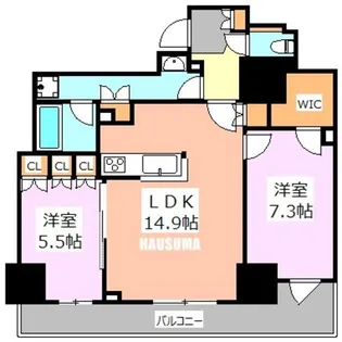パークアクシス滝野川ラ ブリーズ【5階】の間取り