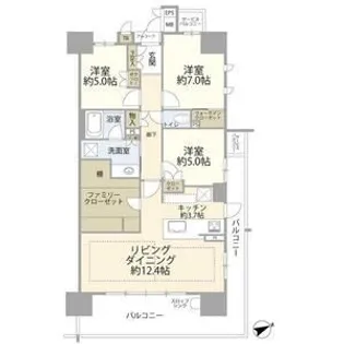 アルバックス日進【11階】の間取り