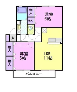プレアデス・コート C【2階】の間取り