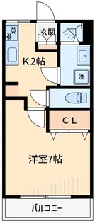 第2コーポさつき【1階】の間取り