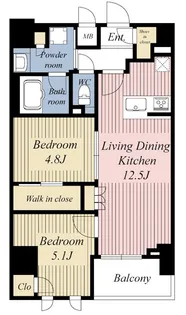 S-RESIDENCE北千住reiz【15階】の間取り
