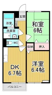 プレミールEstII【2階】の間取り