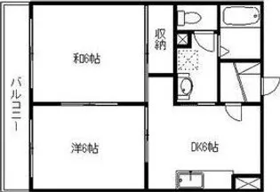 マンションリビエールII【2階】の間取り