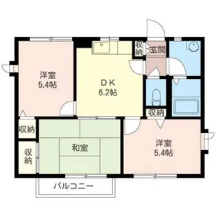 ヒルスミキ7【2階】の間取り