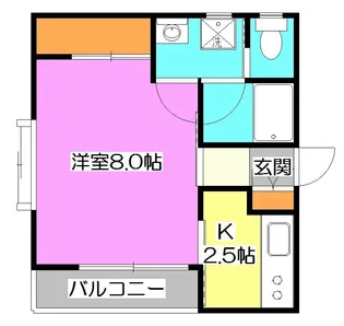 東京都西東京市下保谷1【アパート】の間取り