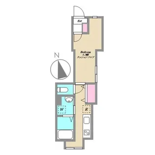 クロックワーク西早稲田【1階】の間取り