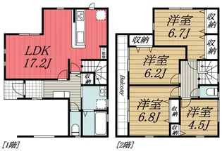 千葉県千葉市中央区矢作町【一戸建】の間取り