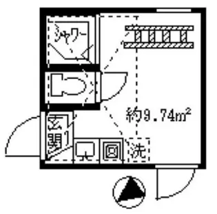 フェリスマーガレット【1階】の間取り