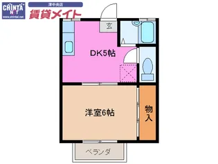 フィルハイツ【1階】の間取り